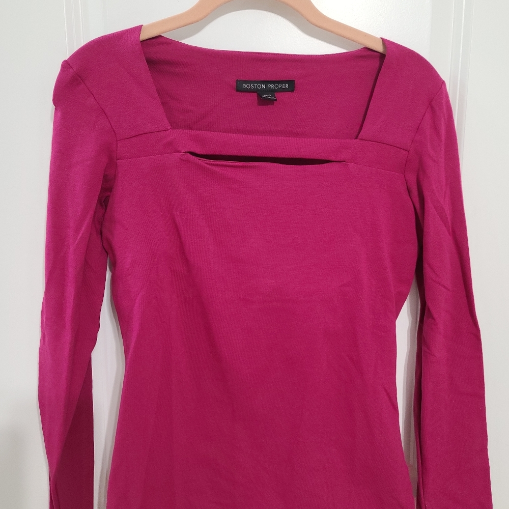Fuschia Boston Proper Top